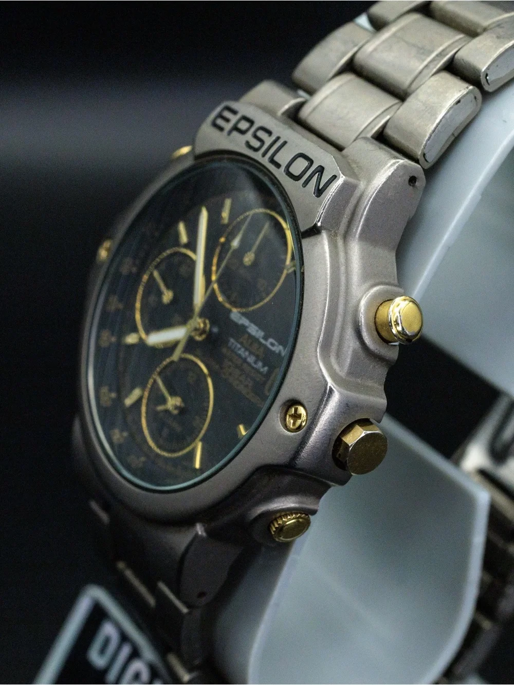Seiko Alba Rare Epsilon Y812-6A80 Vintage Titanium 40mm JDM Import Chronograph